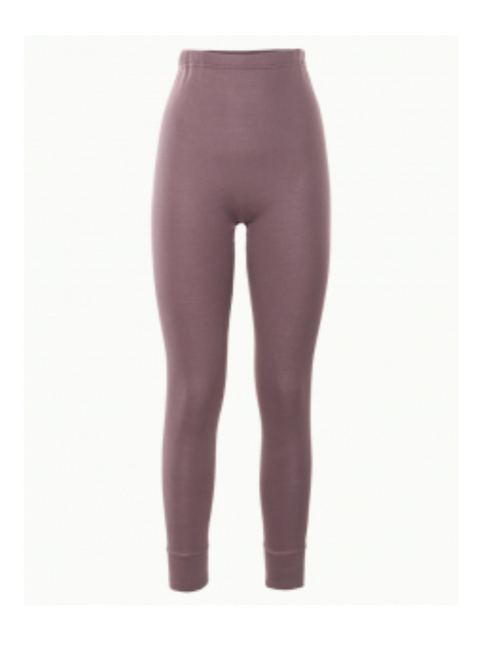 Living crafts organic cotton women's long johns leggings mauve